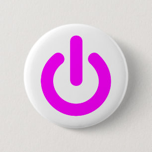Roze Aan-schakelaar Ronde Button 5,7 Cm