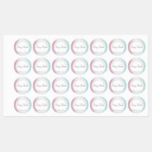 Roze aan turkoois watercolour ombré