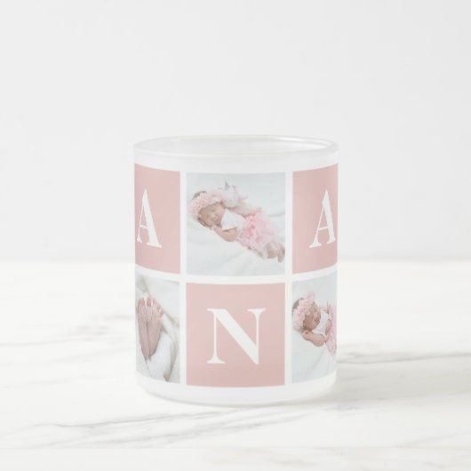 Roze Aangepast op 5 Foto Grootmoeder Nana Mok (Center)