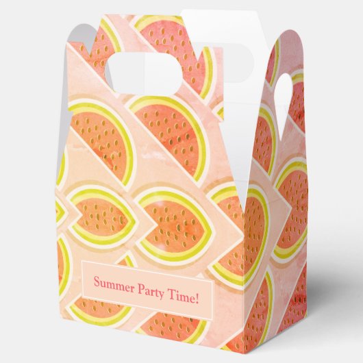 Roze, aangepast WATERMELON Bedankdoosjes (Geopend)