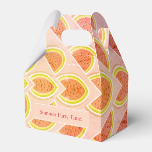 Roze, aangepast WATERMELON Bedankdoosjes (Voorkant Zijde)