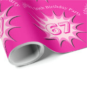 Roze Aangepaste 67 Meme Cadeaupapier (Rol Hoek)