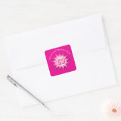 Roze Aangepaste 67 Meme Vierkante Sticker (Envelop)