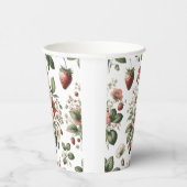 Roze Aangepaste Bes Zoete Aardbei Papieren Bekers (Rechts)