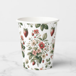 Roze Aangepaste Bes Zoete Aardbei  Papieren Bekers