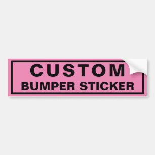 Roze aangepaste Bumpersticker