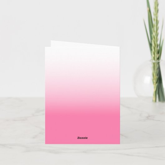 Roze Aangepaste Foto Afstuderen met Bericht Bedankkaart (Achterkant)