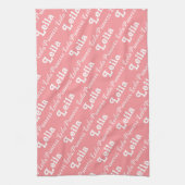 Roze Aangepaste handdoek (Verticaal)