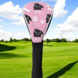 Roze Aangepaste Huisdier Hond Foto gepersonaliseer Golfheadcover