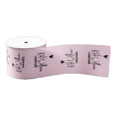 Roze Aangepaste Kledinglabel voor handgemaakt item Grosgrain Lint (Spoel)