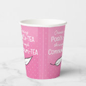 Roze aangepaste koffiethee voor papier papieren bekers (Rechts)