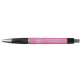 Roze aangepaste Logo Modern minimalistisch bedrijf Pen (Voorkant)