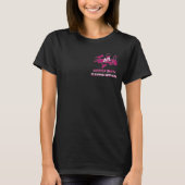 Roze Aangepaste Logo Monogram Schoonmaak Diensten  T-shirt (Voorkant)