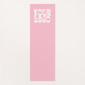 Roze Aangepaste Logo Promotiebedrijf Yogamat (Voorkant)