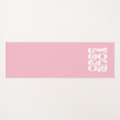 Roze Aangepaste Logo Promotiebedrijf Yogamat (Voorkant (horizontaal))