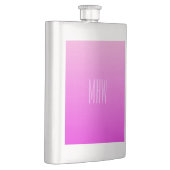 Roze aangepaste monogram gradiënt flacon (Rechts)