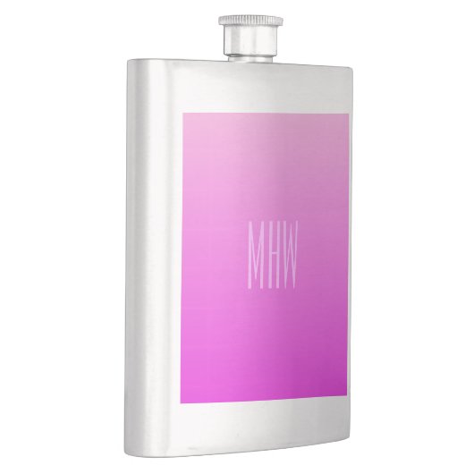 Roze aangepaste monogram gradiënt flacon (Rechts)