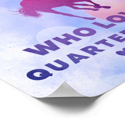 Roze aangepaste naam alleen een meisje dat van paa poster (Hoek)