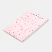  - Roze - Aangepaste naam Post-it® Notes (Schuin)