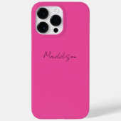 Roze, aangepaste naam van iPhone Case Script (Achterkant)