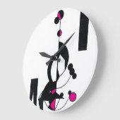 Roze aangepaste ontwerpklok voor Geo Grote Klok (Hoek)