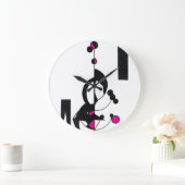 Roze aangepaste ontwerpklok voor Geo Grote Klok (Huis)