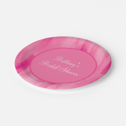Roze , aangepaste papierBorden Papieren Bordje (Gekanteld)