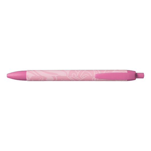 Roze aangepaste schrijfpennen zwarte inkt pen (Achterkant)