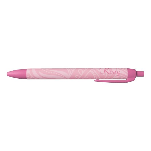 Roze aangepaste schrijfpennen zwarte inkt pen (Bodem)