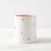 Roze, aangepaste Sjabloon voor eenvoudige namen Ka Tweekleurige Koffiemok (Center)