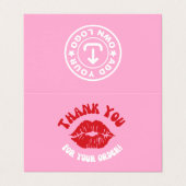 Roze, aangepaste sociale media voor bedrijven Gevo Visitekaartje (Buitenkant ongevouwen)