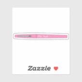 Roze Aangepaste Sticker van de Pen (Vel)