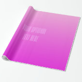 Roze aangepaste tekst van de Verloop die papier ve (Uitgerold)
