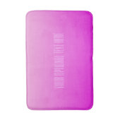 Roze aangepaste tekstbadmatten voor verloop badmat (Voorkant Verticaal)
