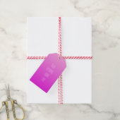 Roze aangepaste tekstcadeaulabels voor verloop cadeaulabel (Met Touw)