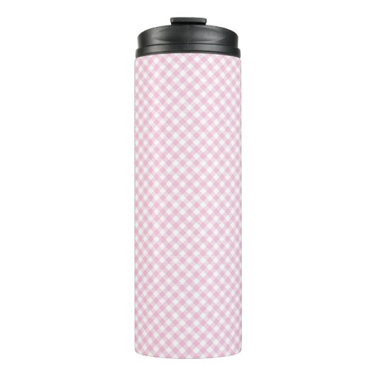 Roze aangevinkt thermosbeker (Voorkant)