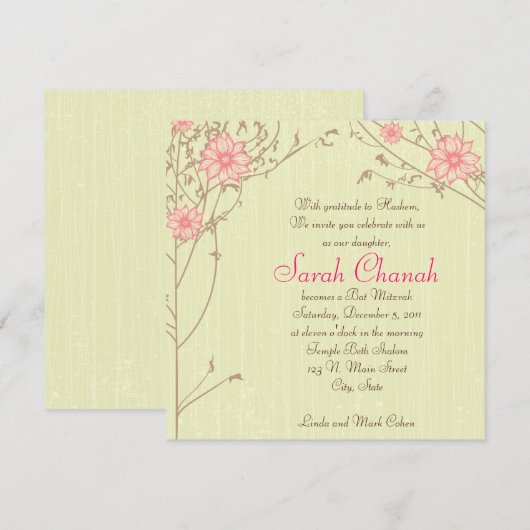 Roze aanhaling voor ventilator kaart (Voorkant / Achterkant)