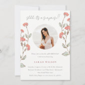 Roze aanjager Foto verrassend om het even welke le Bedankkaart (Voorkant)