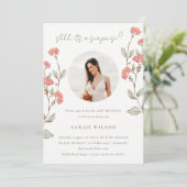 Roze aanjager Foto verrassend om het even welke le Bedankkaart (Staand voorkant)