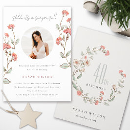 Roze aanjager Foto verrassend om het even welke le Bedankkaart