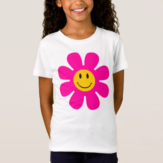 Roze aanloopvlak t-shirt (Voorkant)