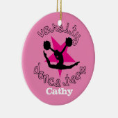 roze, aanpasbare dansteamornament keramisch ornament (Rechts)