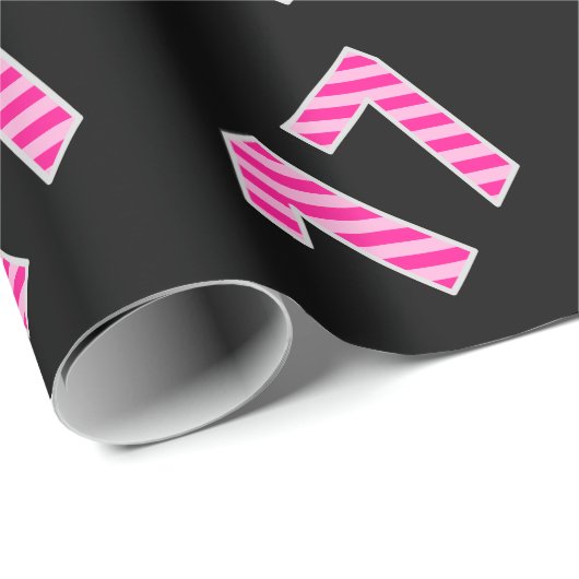 Roze aantekening 17 Gebeurtenis # (Birthday, Jubil Cadeaupapier (Rol Hoek)