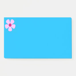 Roze aantekeningen voor blauw postit post-it® notes