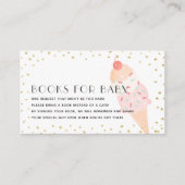 Roze aanvraag voor het Baby shower van Cream Gold- Informatiekaartje (Voorkant)