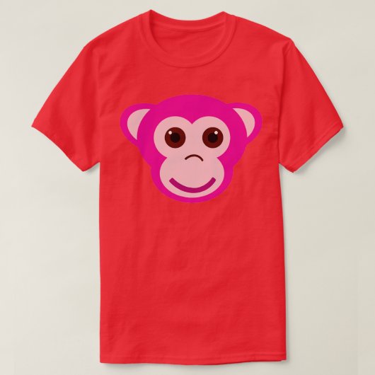Roze Aap 1 T-shirt (Design voorkant)