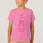 Roze aap knoppen t-shirt (Voorkant)