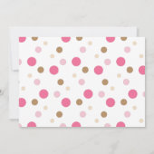 Roze aap tweede uitnodiging van de tweede verjaard (Achterkant)