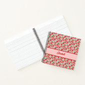 Roze aardbei Aangepast Cottcore Notitieboek (Binnen)