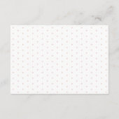 Roze Aardbei Baby Brunch Luier Raffle Informatiekaartje (Achterkant)